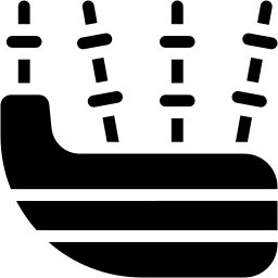 bow and arrow filled icon