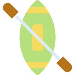 canoe flat icon