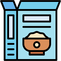 cereal box lineal color icon