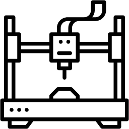 cnc machine line icon