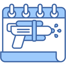water gun two color icon
