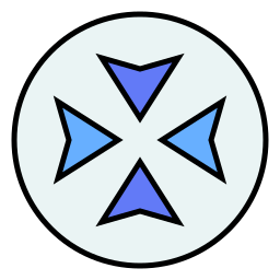 compass lineal-color icon