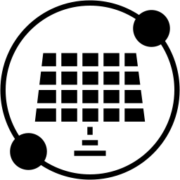 solar panel filled icon