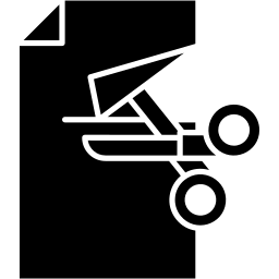 剪刀 填充 图标