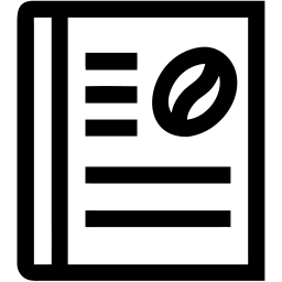 café ligne icône