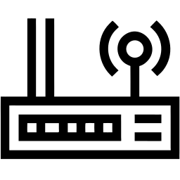 路由器 线条 图标