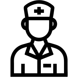 cuidador line ícone