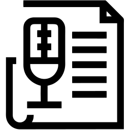 microfono linea icona