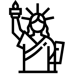statue of liberty line icon