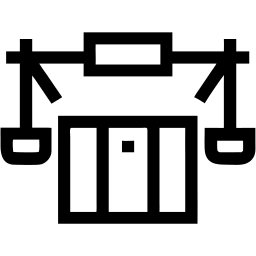weight machine line icon