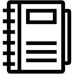 笔记本 线条 图标