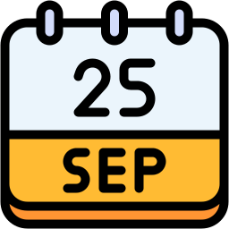 calendar lineal color icon