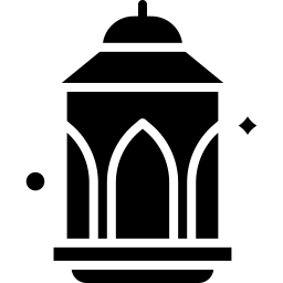 linterna de ramadan filled icono