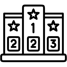 podium line icon