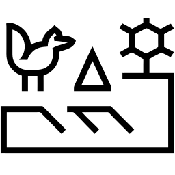 鸟 线条 图标