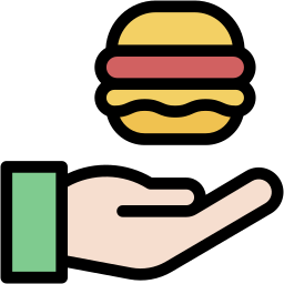 burger donation icon
