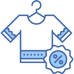Verkauf zwei farben Icon
