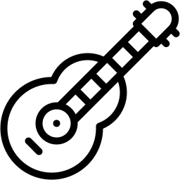 chitarra acustica linea icona