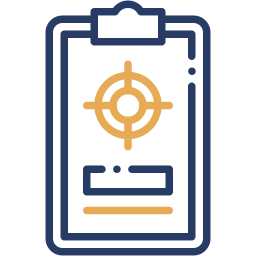 objetivo two-color icono