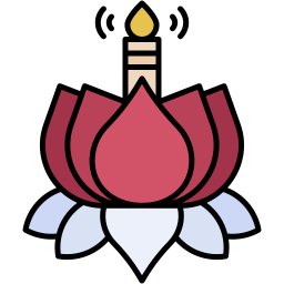 loi krathong lineal color icon
