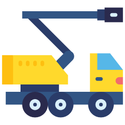 cherry picker flat icon