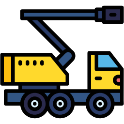 cherry picker lineal color icon