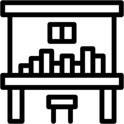 piano line icon
