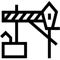 boom barrier line icon