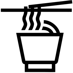 noodles line icon