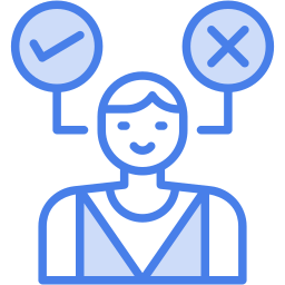 decision making two color icon