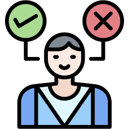 decision making lineal-color icon