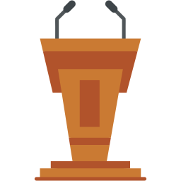 podium flat icon