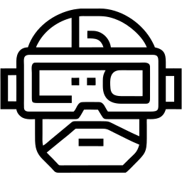virtual reality line icon