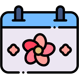 calendar lineal color icon