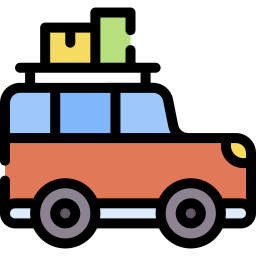 公路旅行 线性色 图标