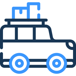 road trip two color icon