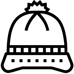 winter hat line icon