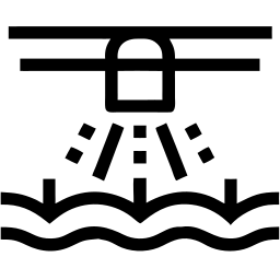 sprinkler system line icon