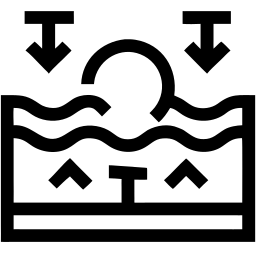 нехватка воды line иконка