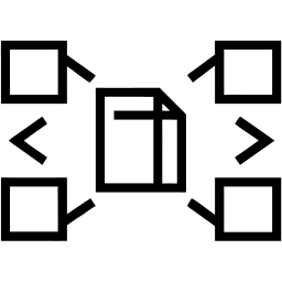 document sharing line icon