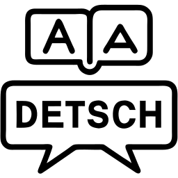 language translation line icon