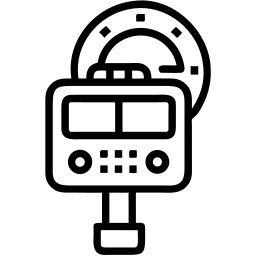 出租车计价器 line 图标