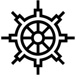 geometrisches Rad linie Icon
