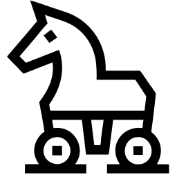 trojan horse line icon