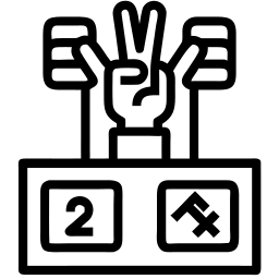 Sieg linie Icon