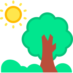 naturaleza plano icono