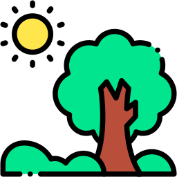 nature lineal color icon