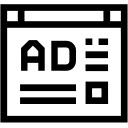 advertisement line icon