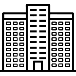 apartment building line icon
