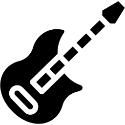 electric guitar filled icon